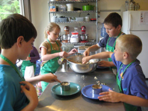 Kids preparing lunch ... yum yum yum!